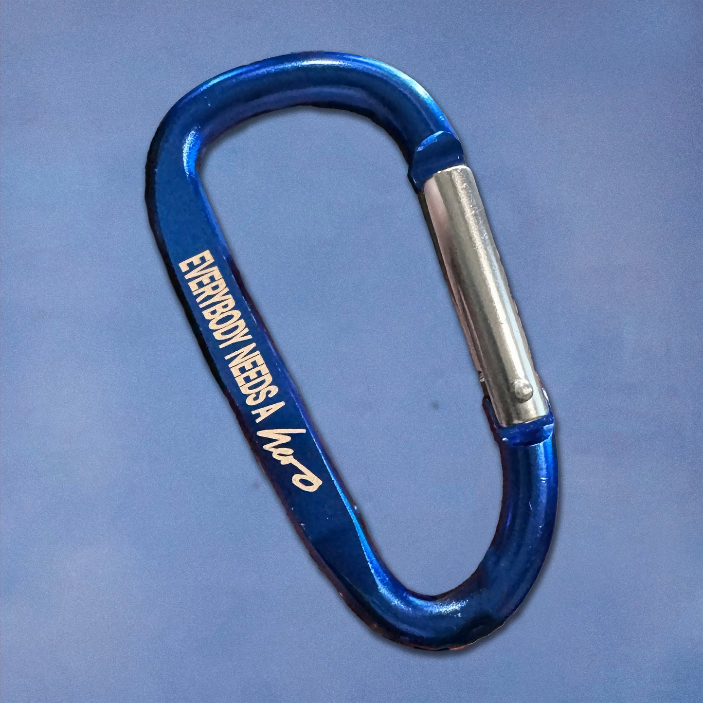 'Everybody Needs A Hero' Carabiner Clip