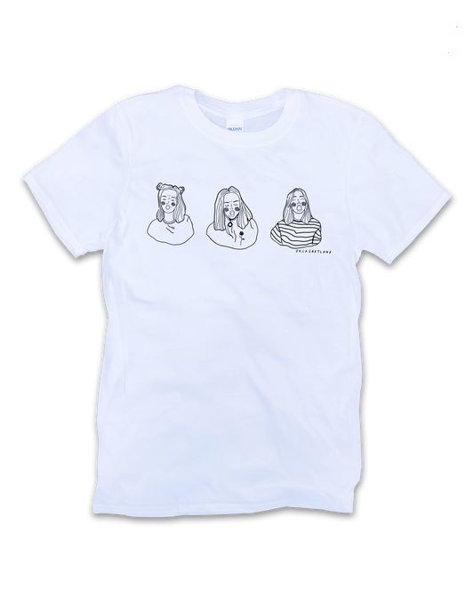 Orla Gartland | faces (white tee / t-shirt) | Orla Gartland Official Store