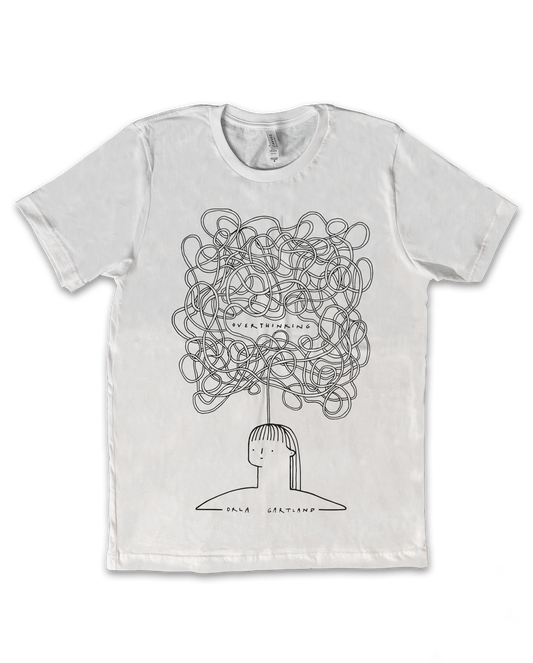 overthinking (white tee)